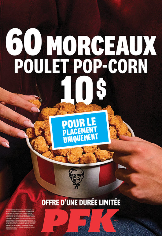 W9 - 60pc Popcorn Chicken, ENSEIGNES PYLÔNES 08