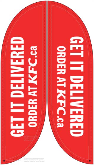 Delivery Feather Flag - English