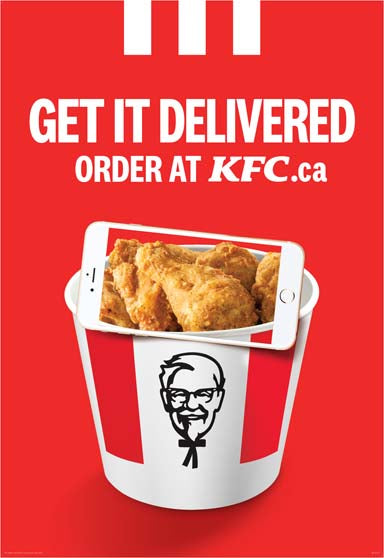 Delivery Pole Sign - English