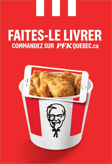 Delivery Pole Sign - French