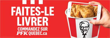 Delivery Vinyl Banner -Get it Delivered - French