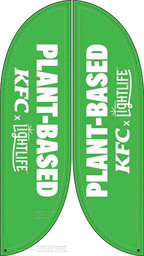 KFC Plant Based Feather Flag - English