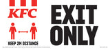 Exit Only / Exit Only Cling - English