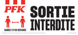 Entree Seulement / Sortie Interditet Window Cling - French