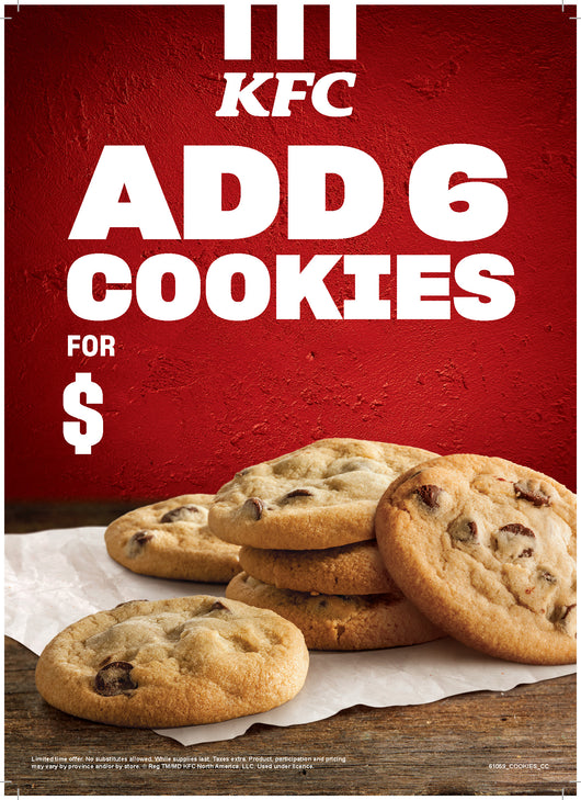 Add 6 Cookies Counter Card - National