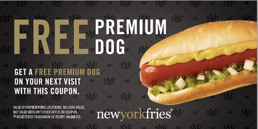 B - Free Premium Hot Dog