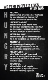 TB Customer Relations - Recognition Card 'Hungry'