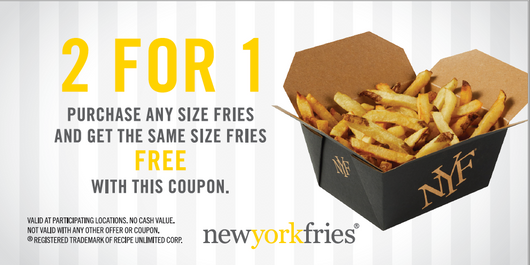 J - 2 for 1 Fries