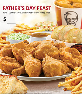 Father's Day Menu Panel without Calories