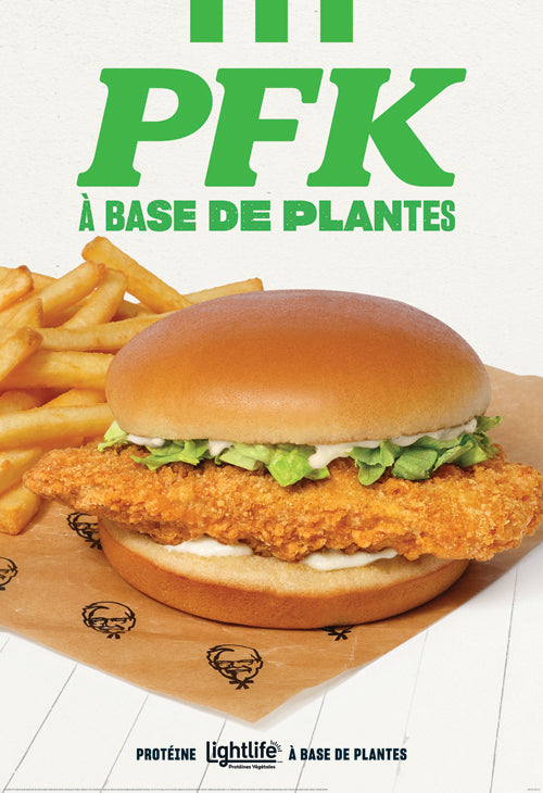 Plant Based Pole Sign - French