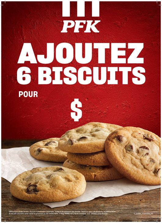 Add 6 Cookies Counter Card - French