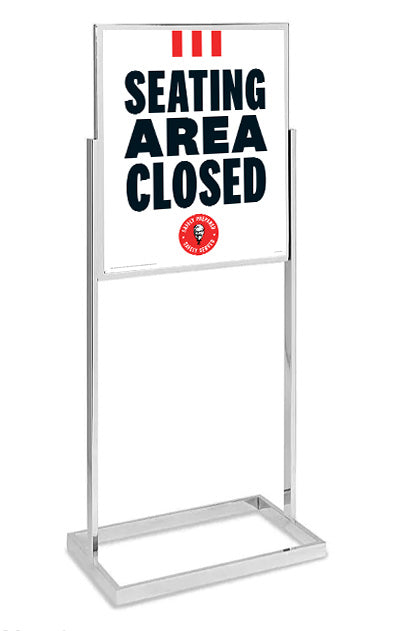 Stanchion Sign Holder and 