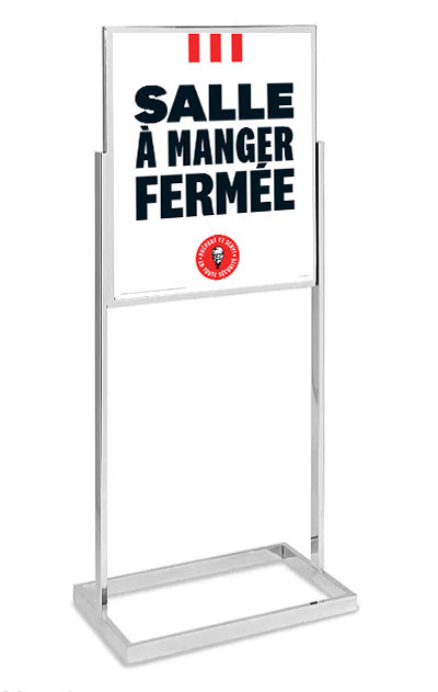 Stanchion Sign Holder and 