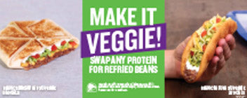 TB Vegetarian - Menu Board Runner Calorie Version