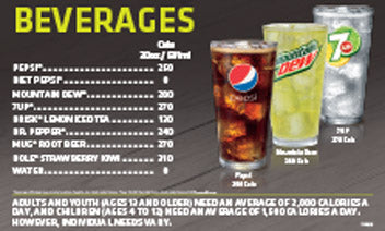 TB Beverage Card - Taco Bell Version