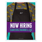 TB Now Hiring Window Cling - small 8.5