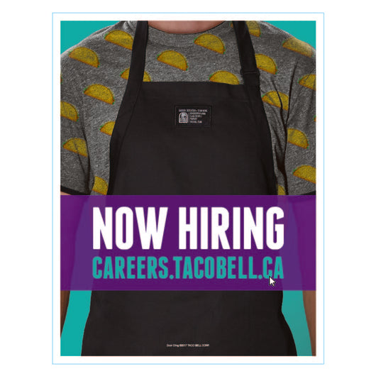 TB Now Hiring Window Cling - large 18